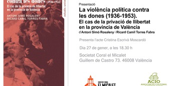 Presentación del libro "La violència política contra les dones"