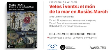 Presentación: Veles i vents. El mòn de la mar en Ausiàs March.