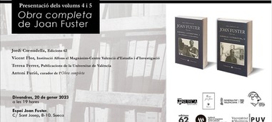 Presentación: Obra completa de Joan Fuster, «Llengua i literatura» I i II(4t i 5t volum) 