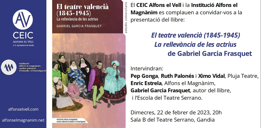 Presentación: El teatre valencià (1845-1945)