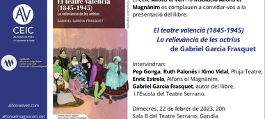 Presentación: El teatre valencià (1845-1945)