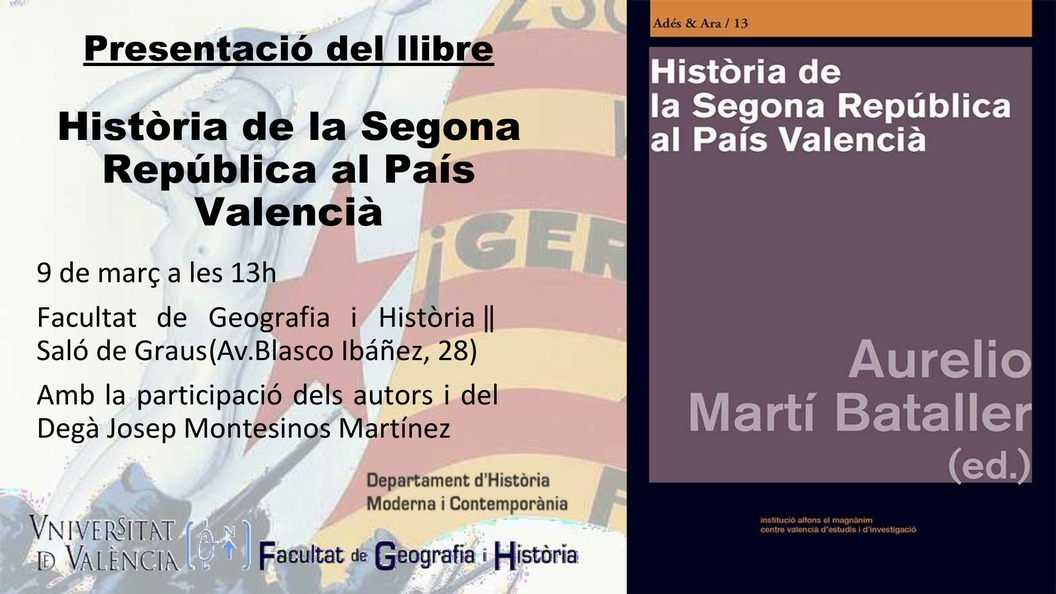 Presentación: Història de la Segona República al País Valencià