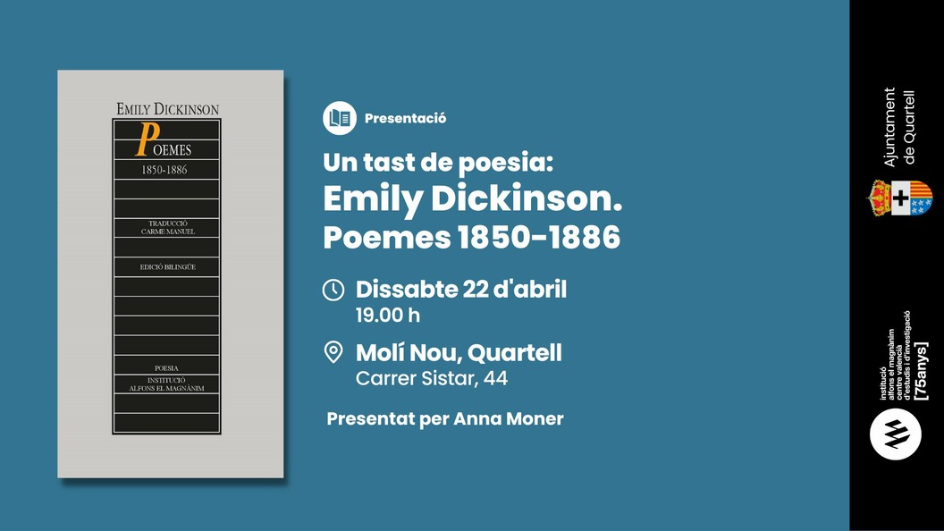 Un tast de poesia: Emily Dickinson. Poemes 1850 - 1886