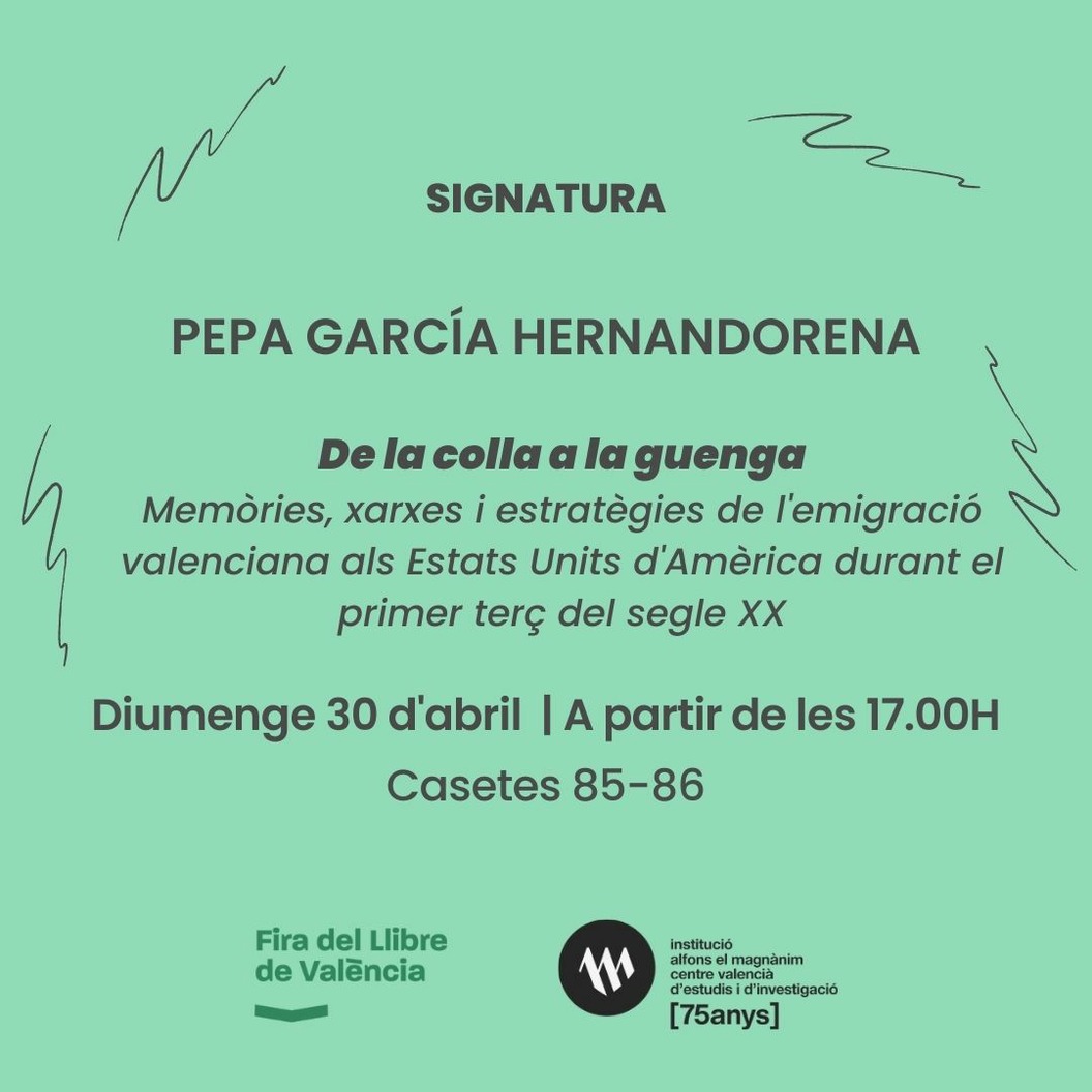 Firma del libro: ​De la colla a la guenga