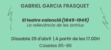 Firma del libro: El teatre valencià (1845-1945)