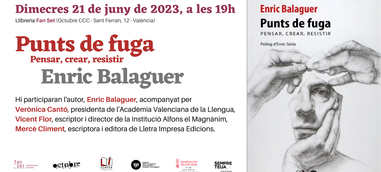 Presentació: Punts de fuga. Pensar, crear, resistir