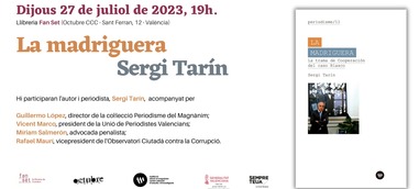 Presentación: La madriguera. La trama de Cooperación del Caso Blasco 