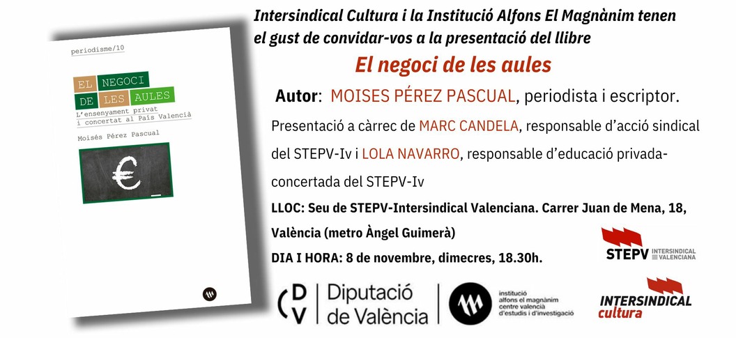 Presentación: El negoci de les aules