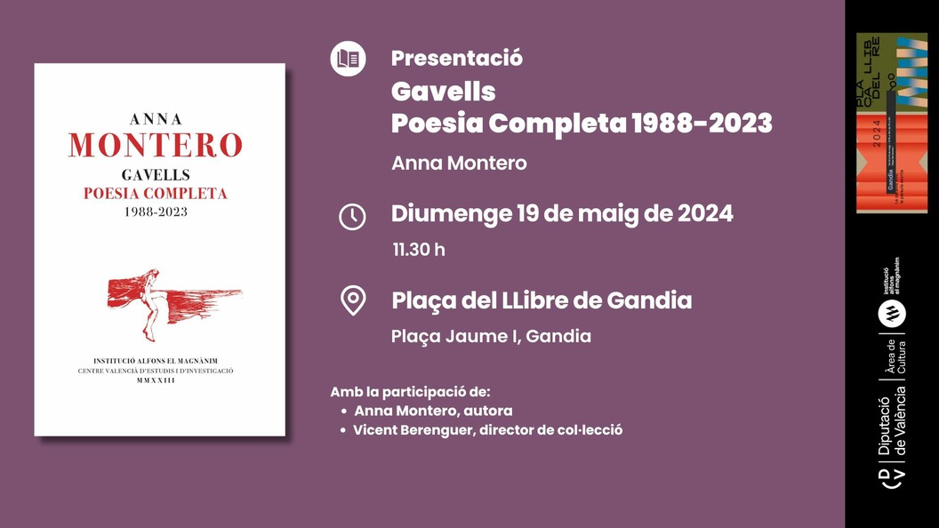 Presentació: Gavells. Poesia completa 1988-2023