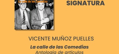 Firma del libro: La calle de las Comedias