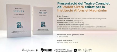 Presentación: Rodolf Sirera. Teatre complet 1 i 2