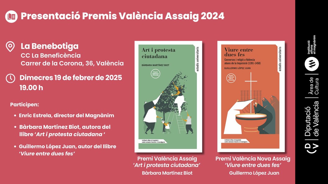 Presentación: Premis València Ensayo  2024