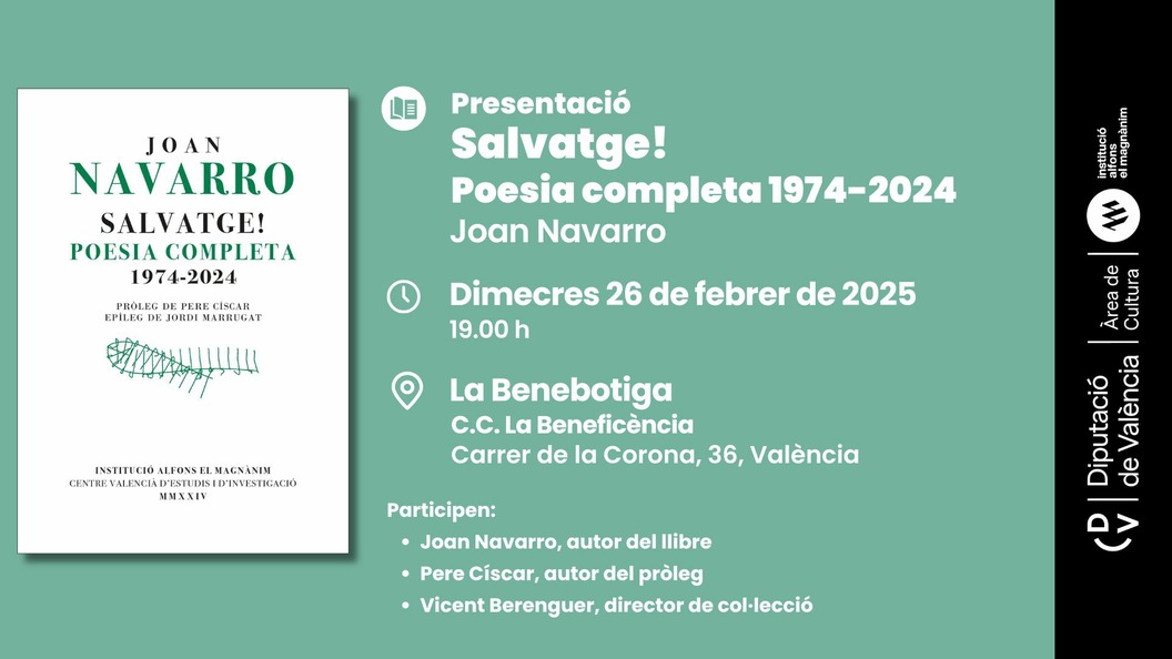 Presentación Salvatge! Poesia completa 1974-2024
