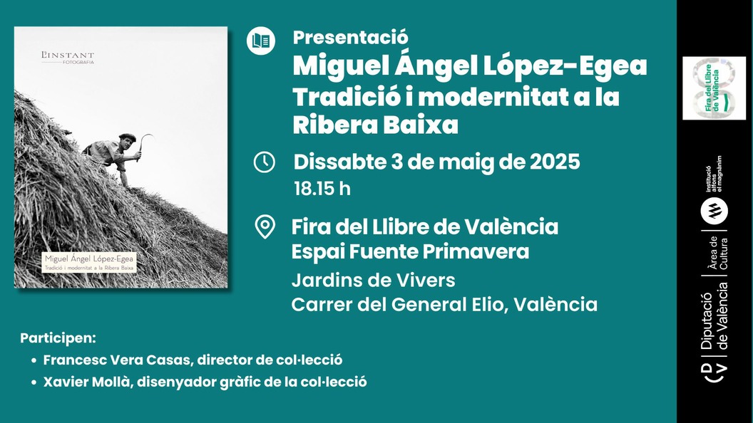 Presentación: Miguel Ángel López-Egea. Tradició i modernitat a la Ribera Baixa
