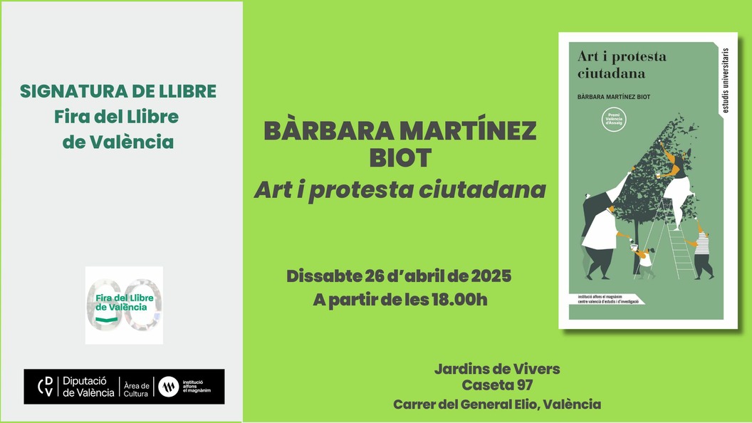 Firma del libro: Art i protesta ciutadana