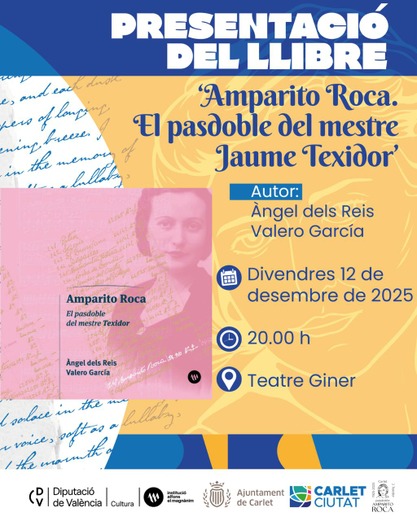 Presentació: Amparito Roca. El pasodoble del mestre Jaume Texidor