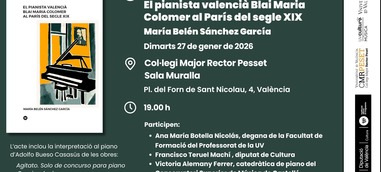 Presentación: El pianista valencià Blai Maria Colomer al París del segle XIX