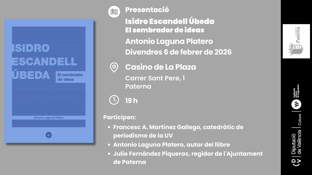 Presentació: Isidro Escandell Úbeda. El sembrador de ideas 
