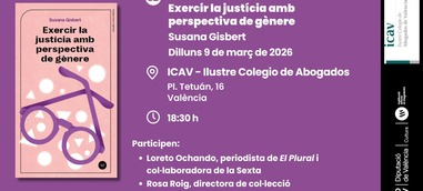 Presentación: Exercir la justícia amb perspectiva de gènere 