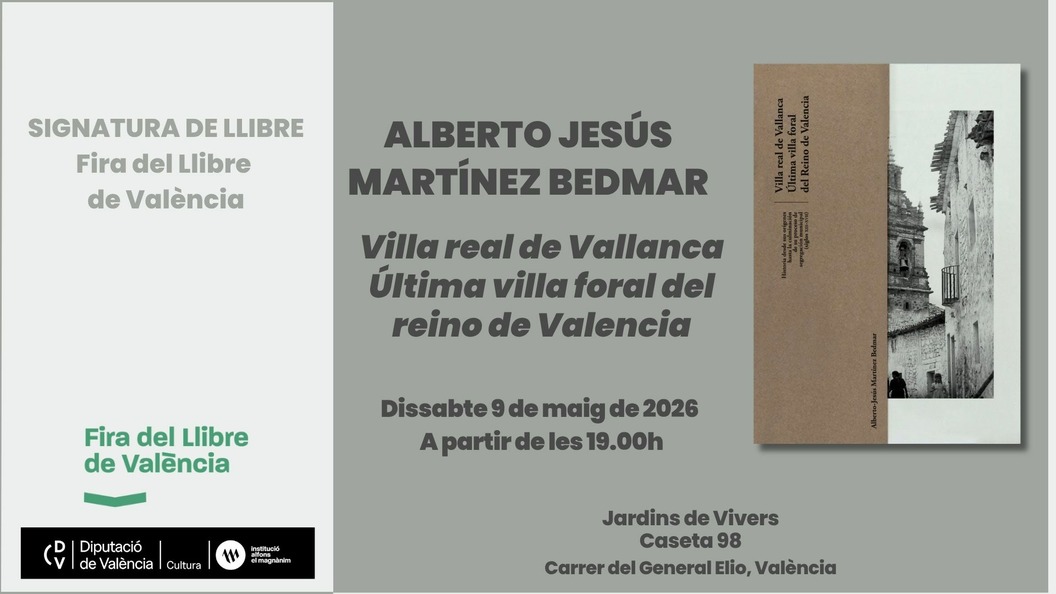 Firma del libro: Villa real de Vallanca