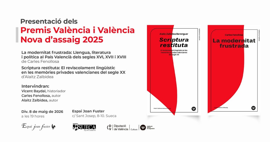 Presentació: Premis València Assaig 2025