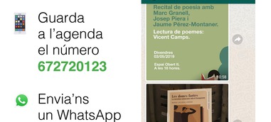 El Magnànim estrena un canal de difusió per WhatsApp