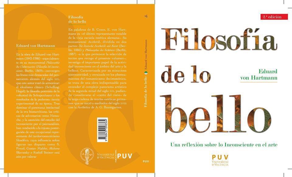 Reedición del libro 'Filosofía de lo bello. Una reflexión sobre lo inconsciente en el arte'