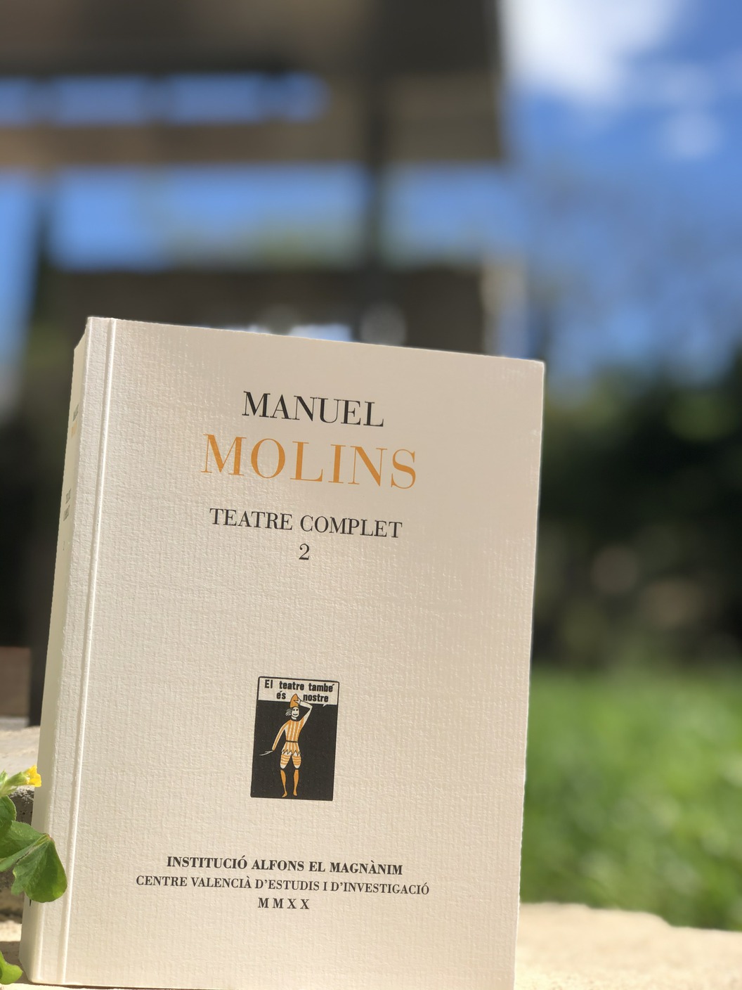 Teatre Complet 2 de Manuel Molins, destacado en la Plaça del Llibre