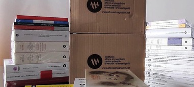 Donación de libros de la Institució Alfons el Magnànim a Ròtova