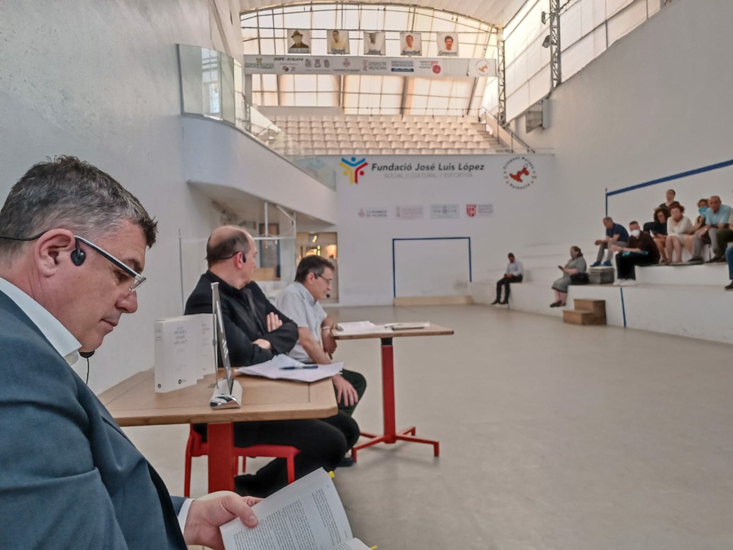 Celebramos en el Trinquet de Pelayo la presentación de la «Obra literària» de Josep Iborra