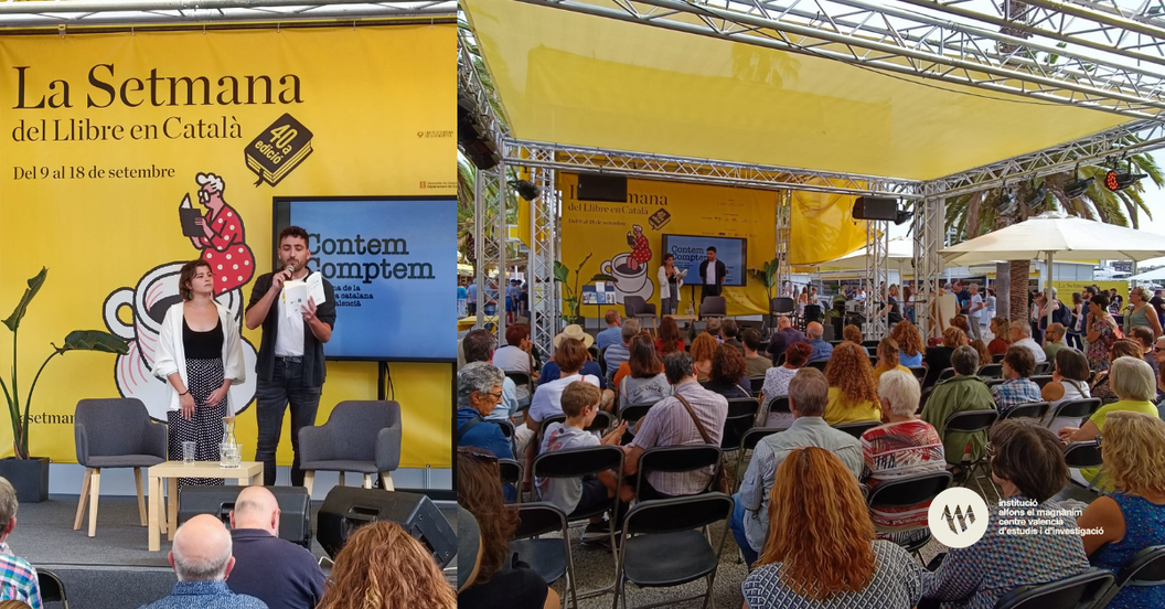 Los versos de Joan Fuster en La Setmana del Llibre en Català