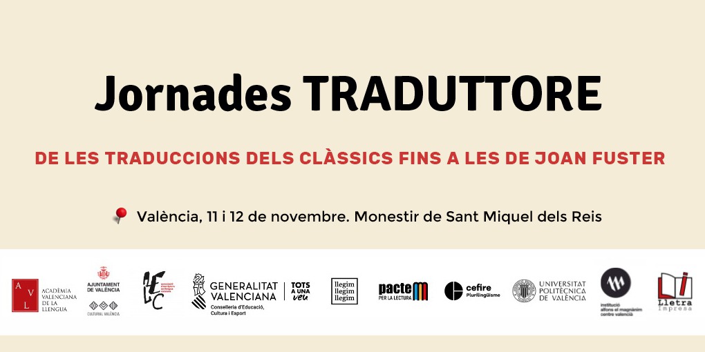 TRADUTTORE, la 1a edición en València de unas Jornadas y Feria Editorial