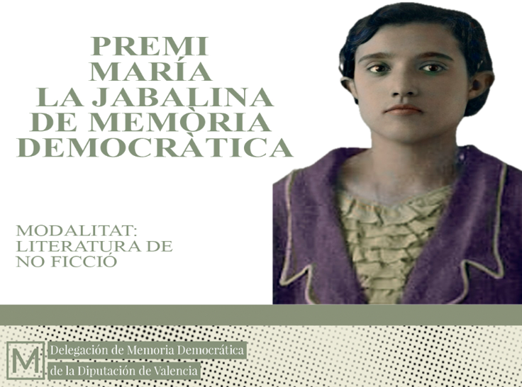 La Diputació de València abre la convocatoria del Premio María la Jabalina de Memoria Democrática