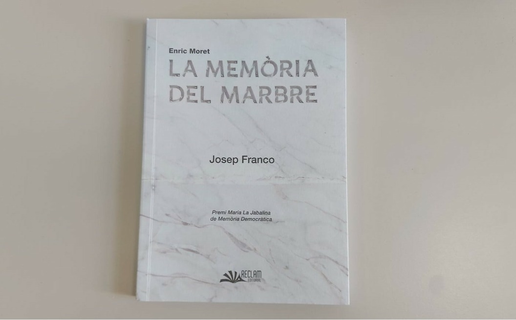 Josep Franco rep el premi ‘María la Jabalina’ de Memòria Democràtica