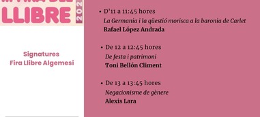 El Magnànim presenta tres destacades signatures d’autors en la III Fira del Llibre d’Algemesí