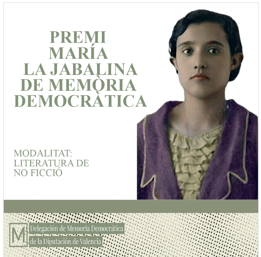La Diputació de València abre la convocatoria del Premio María la Jabalina de Memoria Democrática