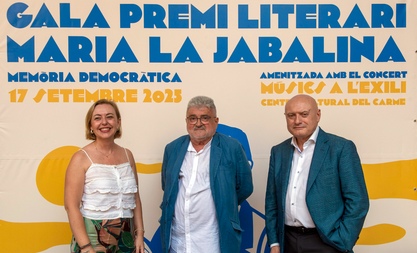 La Diputació entrega a Josep Franco el premi María la Jabalina per a reivindicar la memòria com a pilar de la democràcia