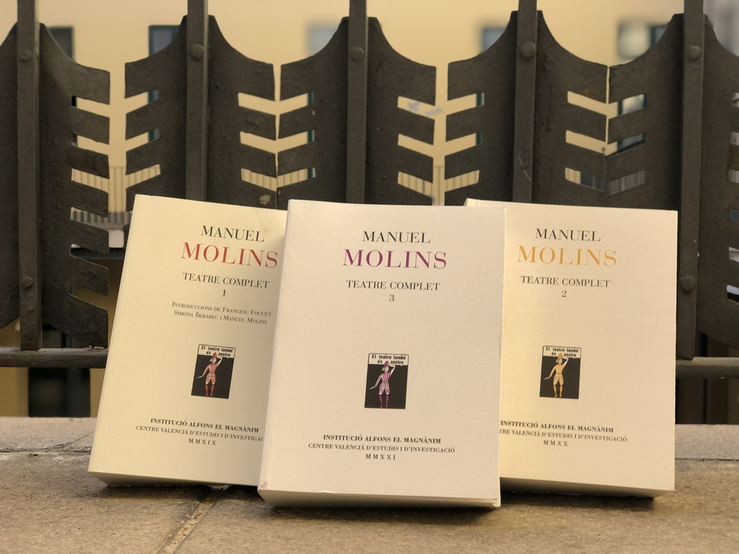 El Magnànim concluye la obra completa de Manuel Molins, uno de los dramaturgos valencianos vivo más relevante